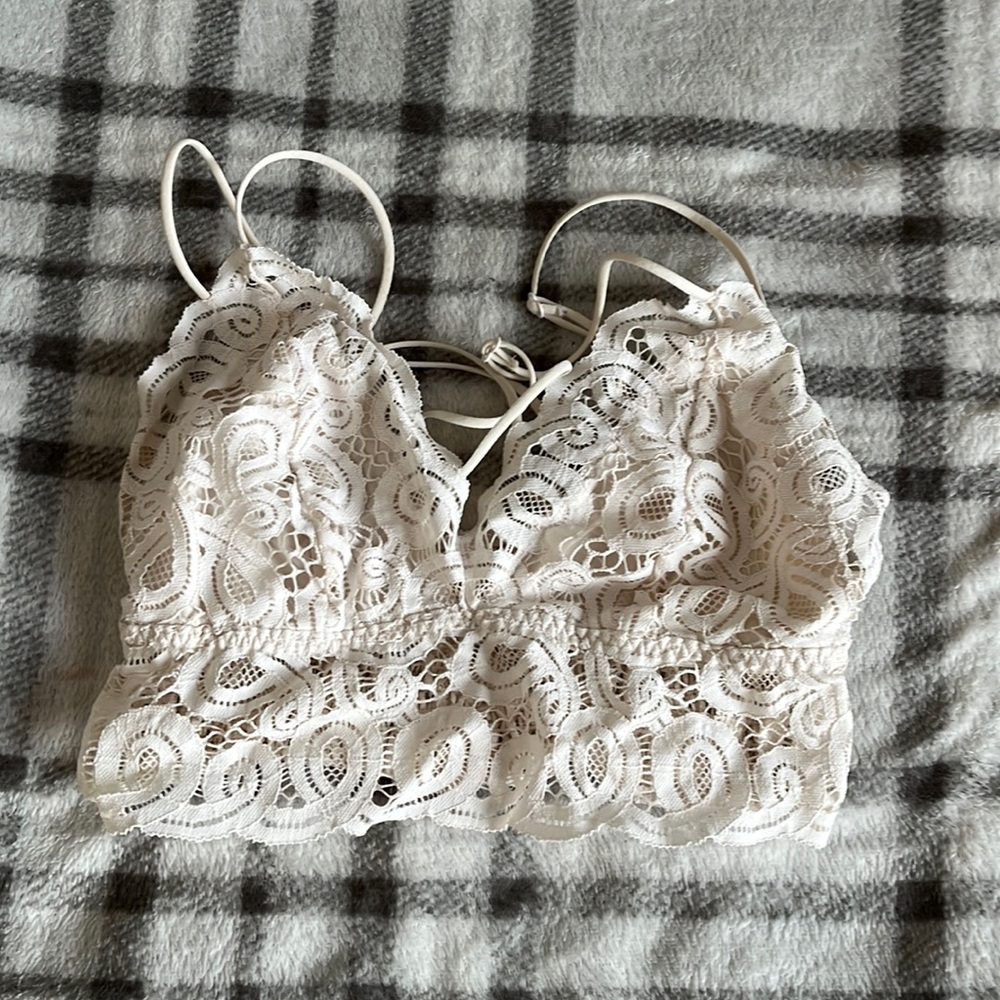 White bralette